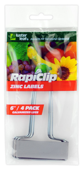 Luster Leaf Rapiclip Zinc Label - 4 pk, 6 in