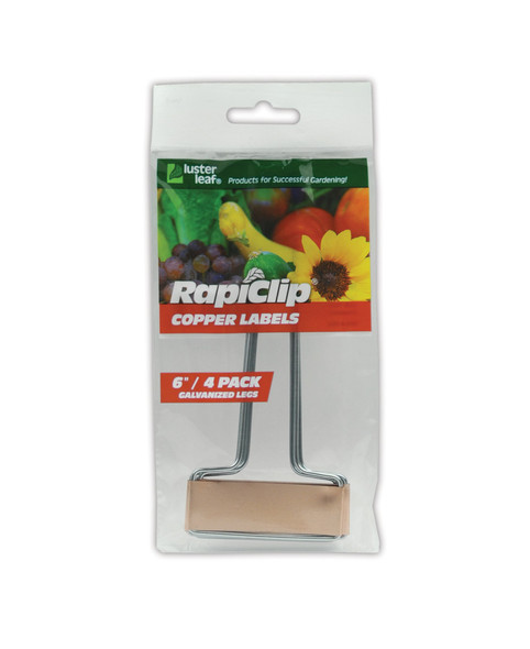 Luster Leaf Rapiclip Copper Labels Galvanized Legs - 4 pk, 6 in