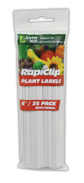 Luster Leaf Rapiclip Plant Labels with Pencil - 25 pk, 6 in