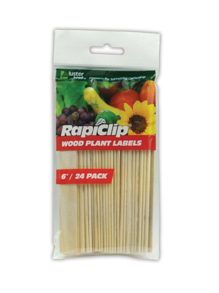 Luster Leaf Rapiclip Wood Plant Labels - 24 pk, 6 in