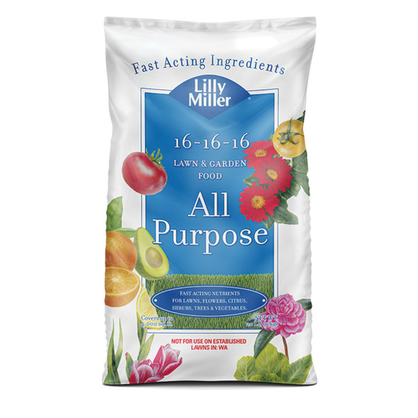 Lilly Miller All Purpose Lawn & Garden Food 16-16-16 - 20 lb