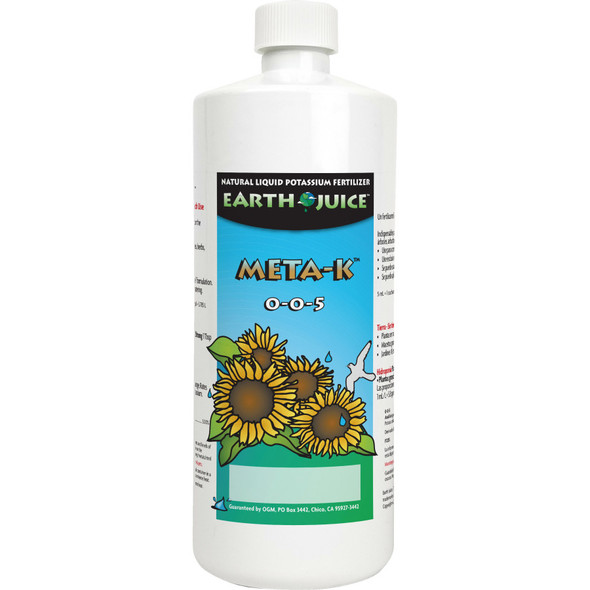 Earth Juice Meta-K Natural Liquid Potassium Fertilizer 0-0-5 - 32 oz