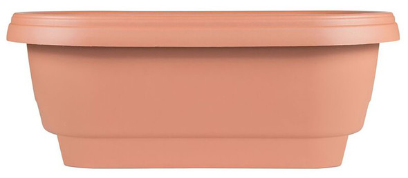 Bloem Deck Rail Planter - 24 in - Terra Cotta