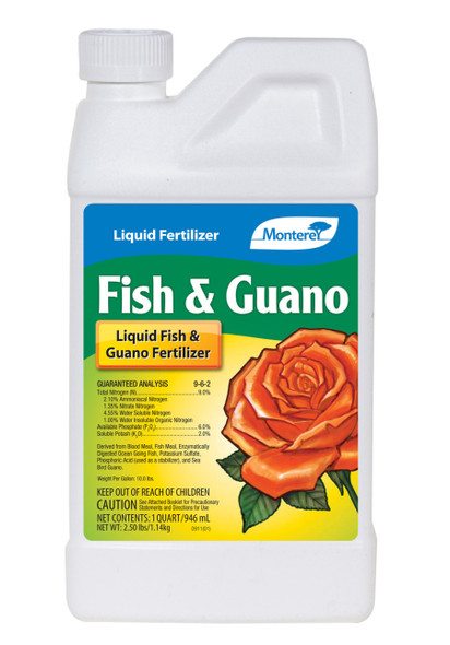 Monterey Fish & Guano Liquid Fertilizer 9-6-2 Concentrate - 32 oz