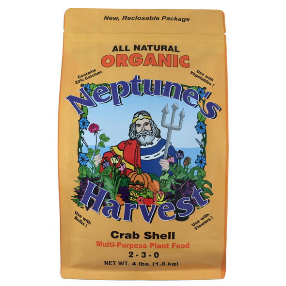 Neptune's Harvest Crab Shell Multi-Purpose Plant Food Organic 2-3-0 - 4 lb