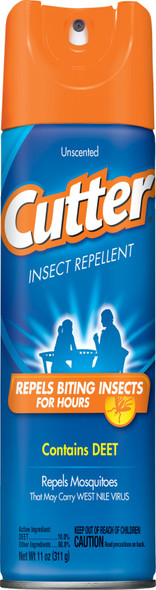 Cutter Insect Repellent Mosquito Aerosol Unscented - 11 oz