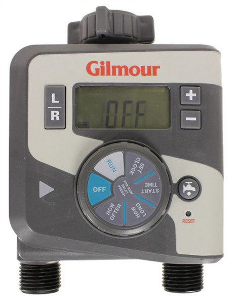 Gilmour Electronic Water Timer Dual Outlet - 2In X 7.13In X 9 in