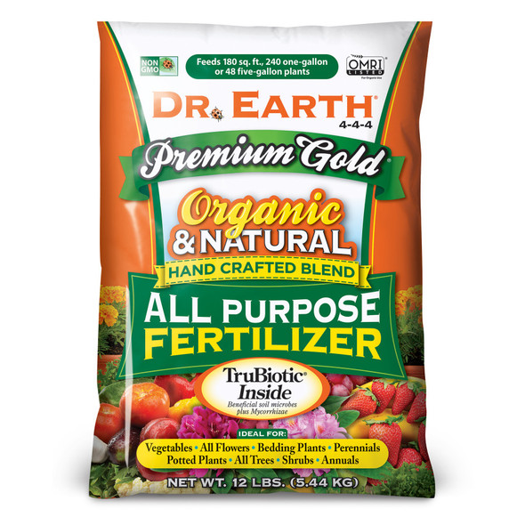 Dr. Earth Premium Gold All Purpose Fertilizer 4-4-4 - 12 lb