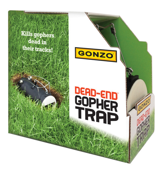 Gonzo Dead-End Mole & Gopher Trap - 3.5In X 6.5 in