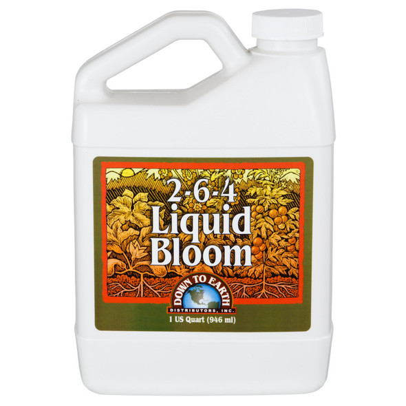 Down To Earth Bloom Fertilizer 2-6-4 1qt 100524013