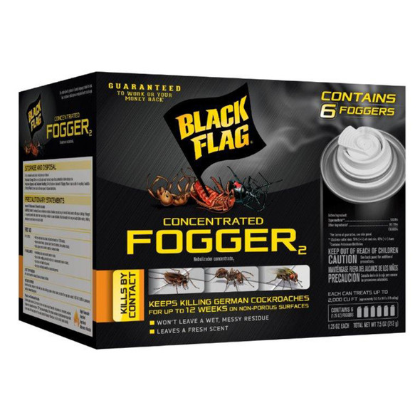 Black Flag Concentrated Insect Fogger Indoor - 6Pk, 1.25 oz