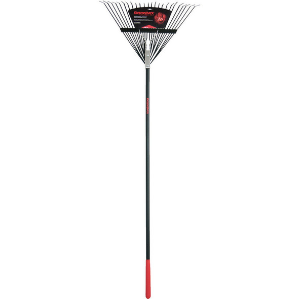 Ames Razor-Back 24 Tine Spring Back Steel Rake with Fiberglass Handle