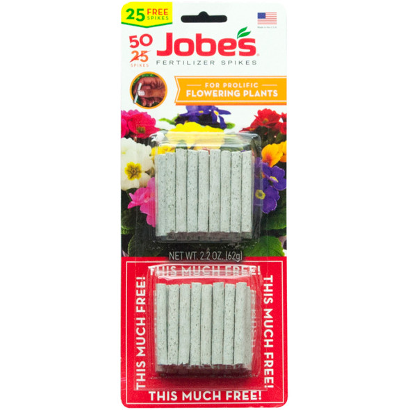 Jobe's Fertilizer Spikes Flowering Plants Twin Pack - 50 pk