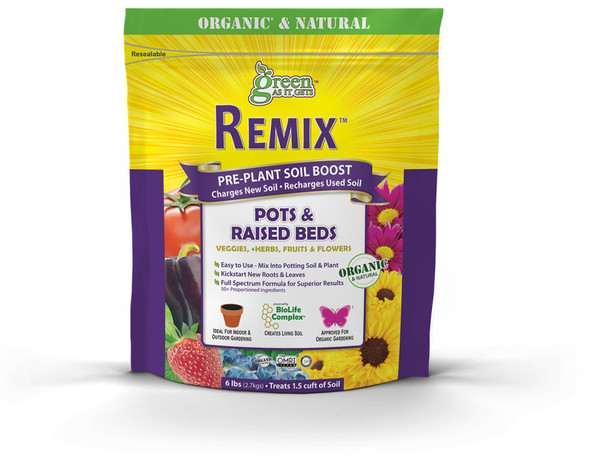 Green As It Gets Remix Pre-Plant Soil Boost for Pots & Raised Beds - 6 lb