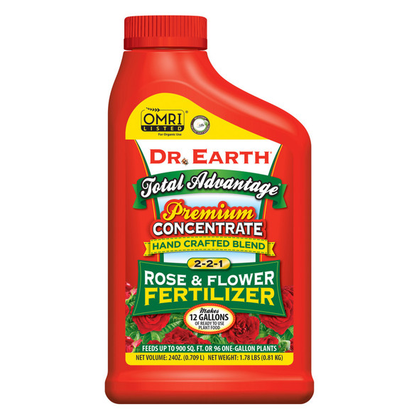 Dr. Earth Total Advantage Rose & Flower Fertilizer 2-2-1 Concentrate - 24 oz