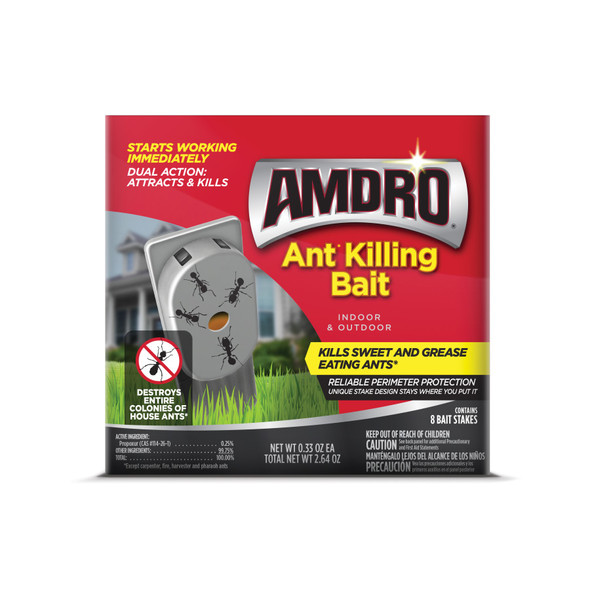 Amdro Ant Killing Bait Indoor & Outdoor Stakes - 8 pk