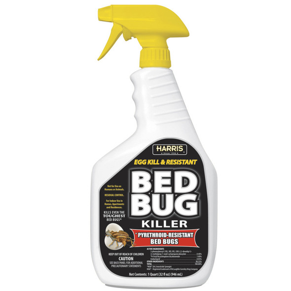 Harris Bed Bug Killer Egg Kill and Pyrethroid-Resistant Ready to Use - 32 oz