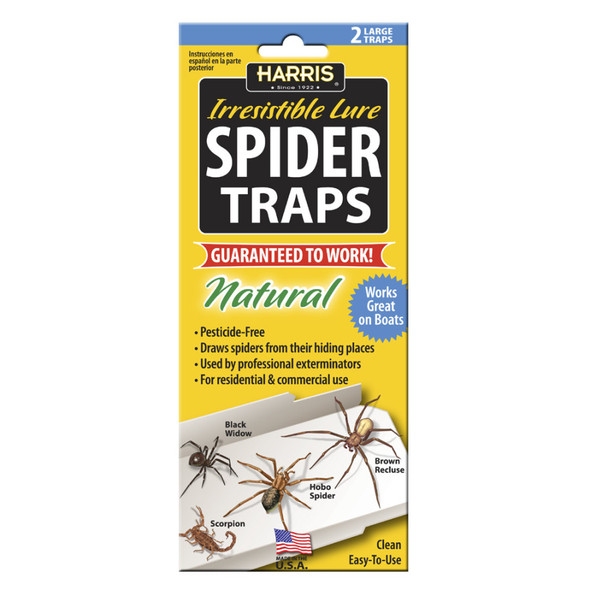 Harris Spider Traps Irresistible Lure Natural 12 pk