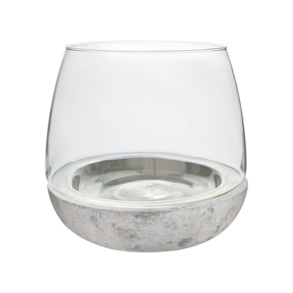 Syndicate Terrarium Cement Glass Crystal 6.75Inx6 in