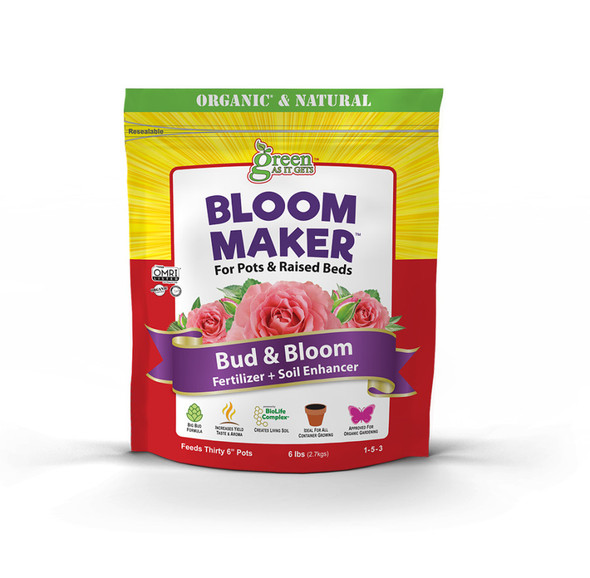 Green As It Gets Bloom Maker Bud & Bloom Fertilizer Soil Treatment 1-5-3 - 6 lb