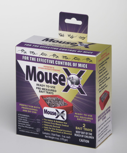 MouseX Ready to Use Bait Tray - 2 pk