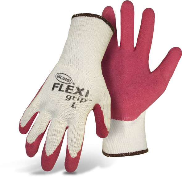 Boss Flexi Grip Latex Palm String Knit Glove - MD
