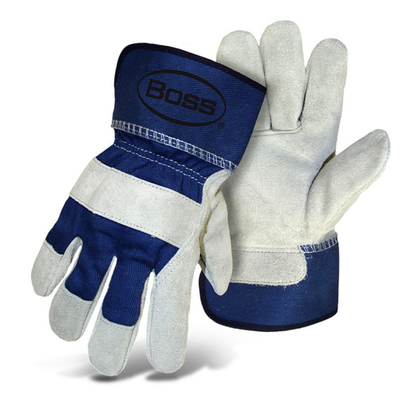 Boss Ladies Heavy Duty Split Cowhide Leather Palm Glove - SM