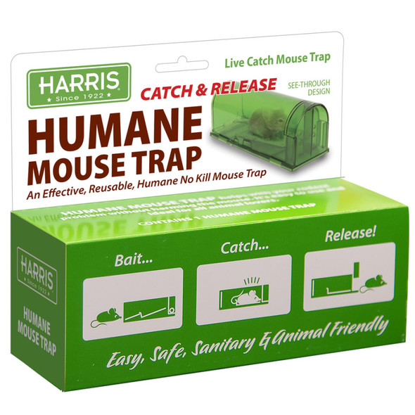 Harris Humane Mouse Trap, Catch & Release Green 7 In X 2.5 In X 5.5 in