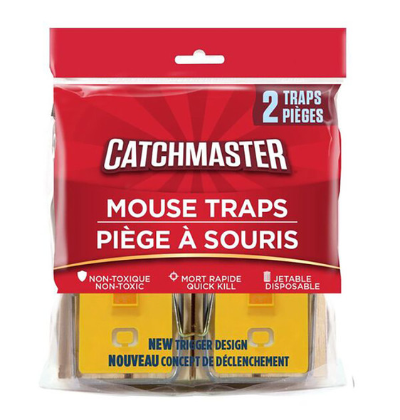 Catchmaster Mouse Snap Traps Wood - 2 pk