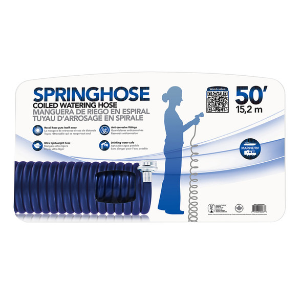 Plastair SpringHose Coiled Watering Hose without Nozzle - 50 ft