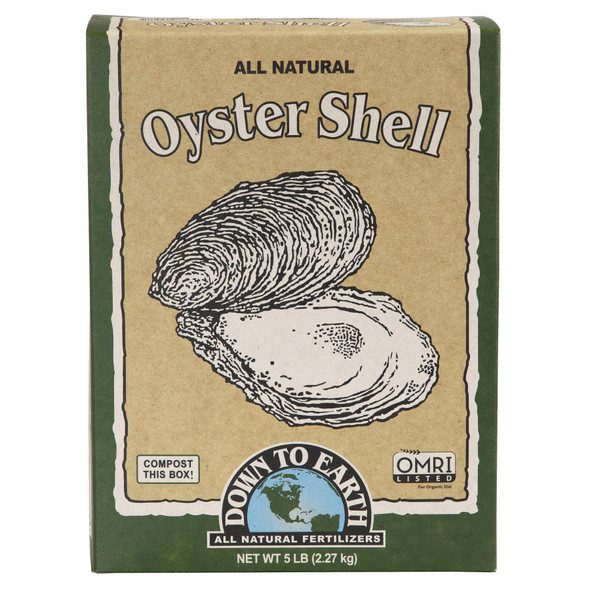 Down To Earth Oyster Shell All Natural OMRI - 5 lb