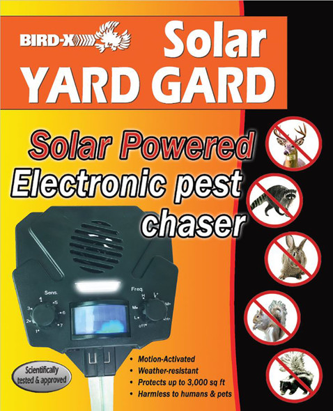 Bird-X Solar Yard Guard Animal Repeller - 8.5In X 7In X 4 in