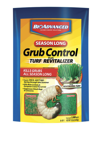 BioAdvanced Season Long Grub Control Plus Turf Revitalizer Granules 6-0-1 - 12 lb