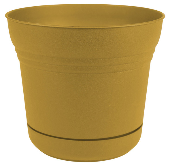 Bloem Saturn Planter - 12 in - Earthy Yellow