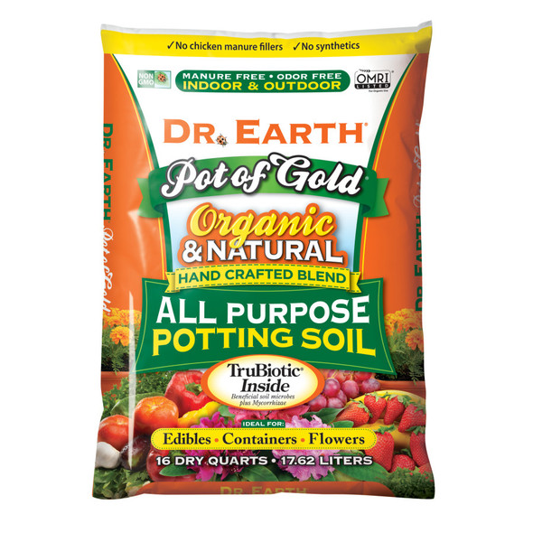 Dr. Earth Pot of Gold Premium All Purpose Potting Soil - 16 qt