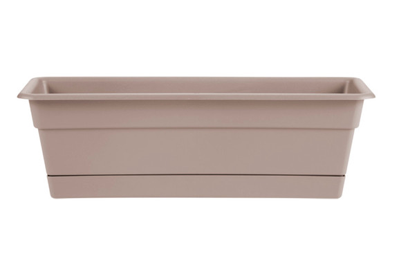 Bloem Dura Cotta Window Box Pebble Stone 24 in