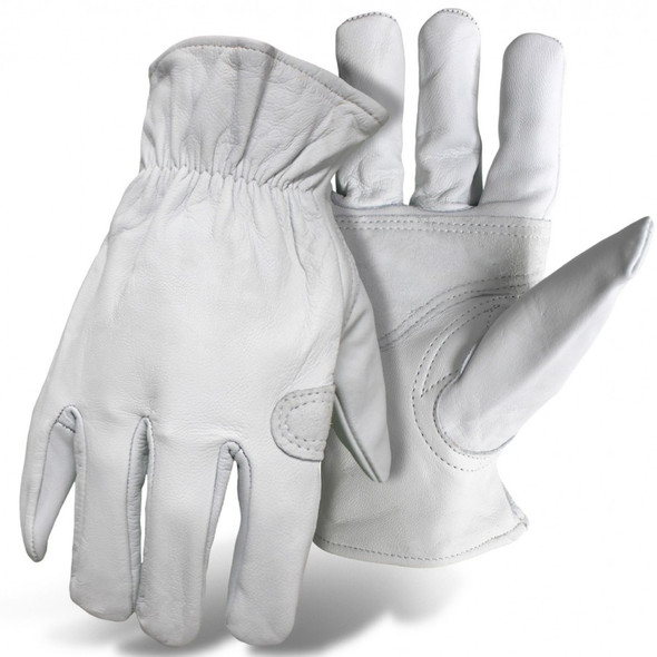 Boss Ladies Grain Goatskin Padded Palm Gloves Large, 12 ct