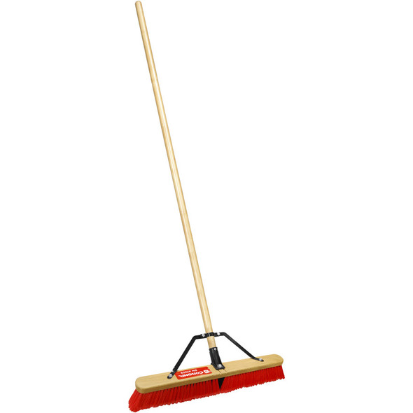 Corona Push Broom - 60In Handle, 24In Head