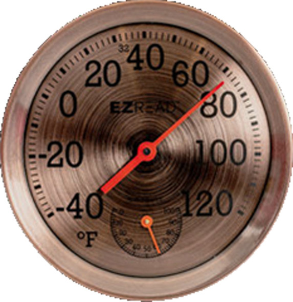 E-Z Read Metal Dial Thermometer/Hygrometer - 7040.1