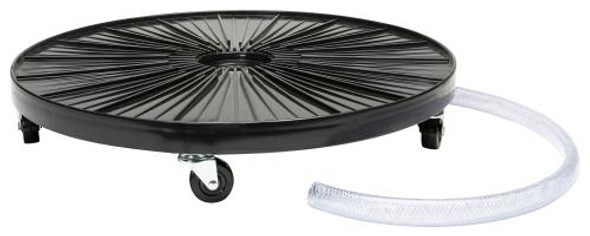 Plant Dolly Black 24 in Round w/ Hydro Fitting