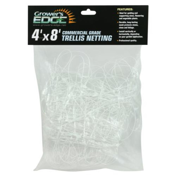 Growers Edge Commercial Grade Trellis Netting 4 Ft X 8 Ft - 1846