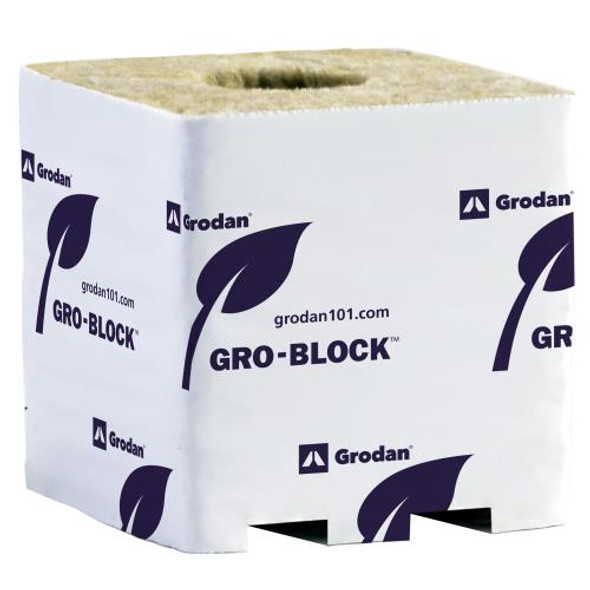 Gro Block Improved Small 3Inches GR4 w/ hole (3Inchesx3Inchesx2.6Inches)  (8/strip- 48 strips per cs