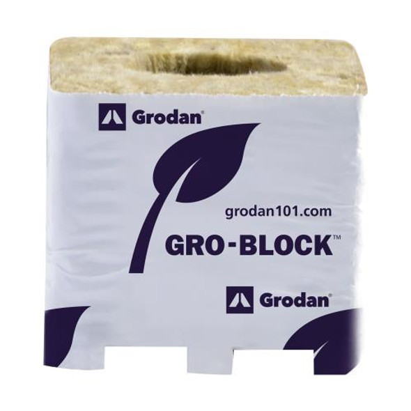 Gro Block Improved Small 3Inches GR4 w/ hole (3Inchesx3Inchesx2.6Inches)wrapped (8/strip- 48 strips