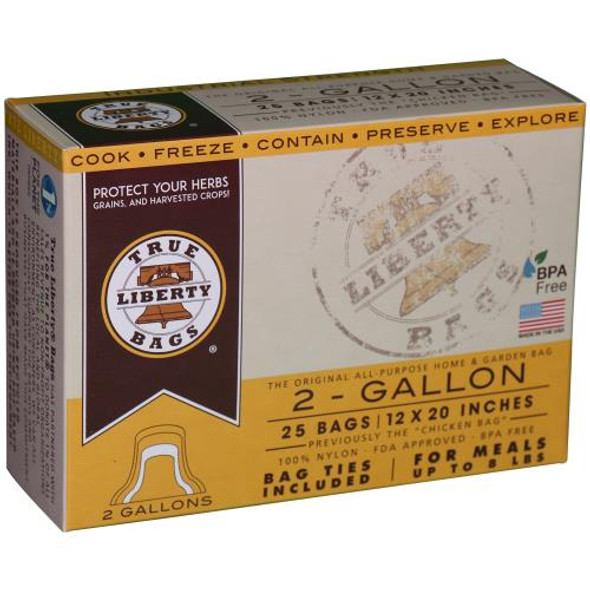 True Liberty 2 Gallon Bags 12 in x 20 in (25/pack)