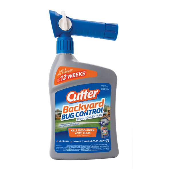 Cutter Backyard Bug Control Ready to Spray - 32 oz - Silver Bottle