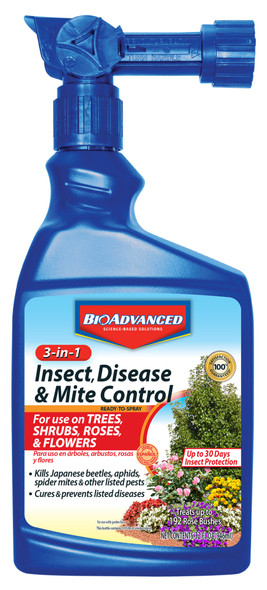 BioAdvanced 3-in-1 Insect, Disease & Mite Control - Ready-to-Spray
