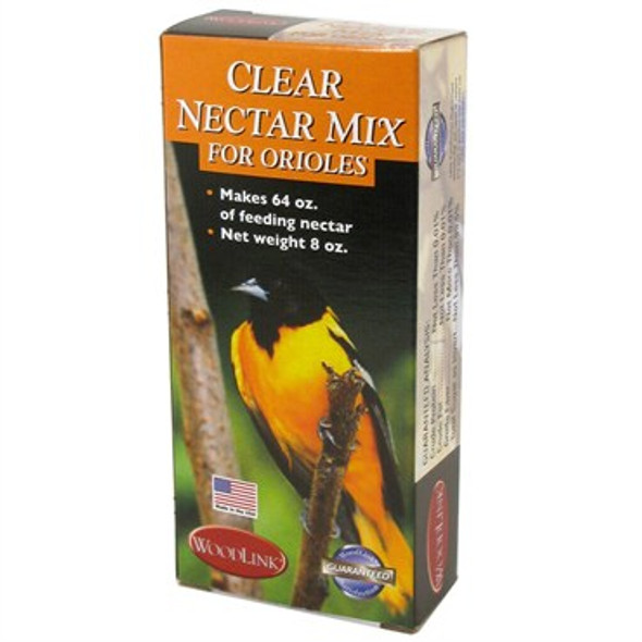 Woodlink Clear Oriole Nectar 8oz - Makes 64fl oz of Nectar