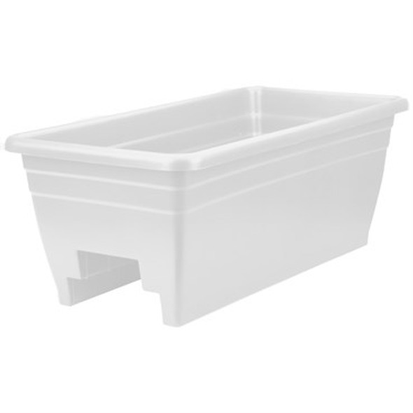 HC Companies Deck Rail Box White - 24in L x 12in W x 9in H