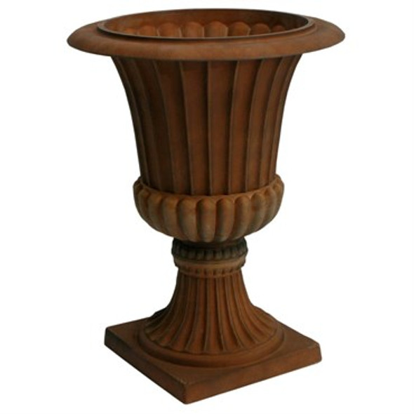 Algreen Products Acerra Rustic Urn Planter Rust - 21in