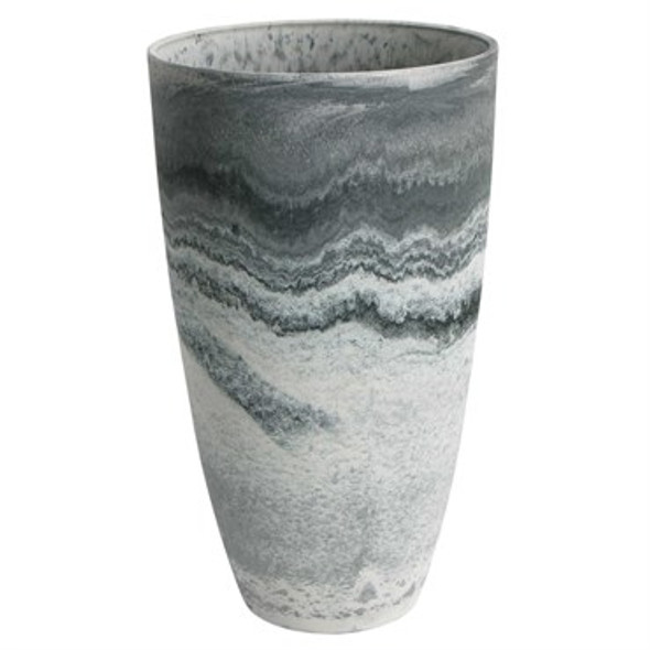 Algreen Products Acerra Curved Tall Vase Planter Marble - 20in